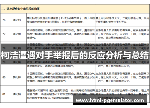 柯洁遭遇对手举报后的反应分析与总结