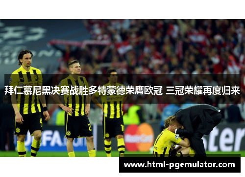 拜仁慕尼黑决赛战胜多特蒙德荣膺欧冠 三冠荣耀再度归来